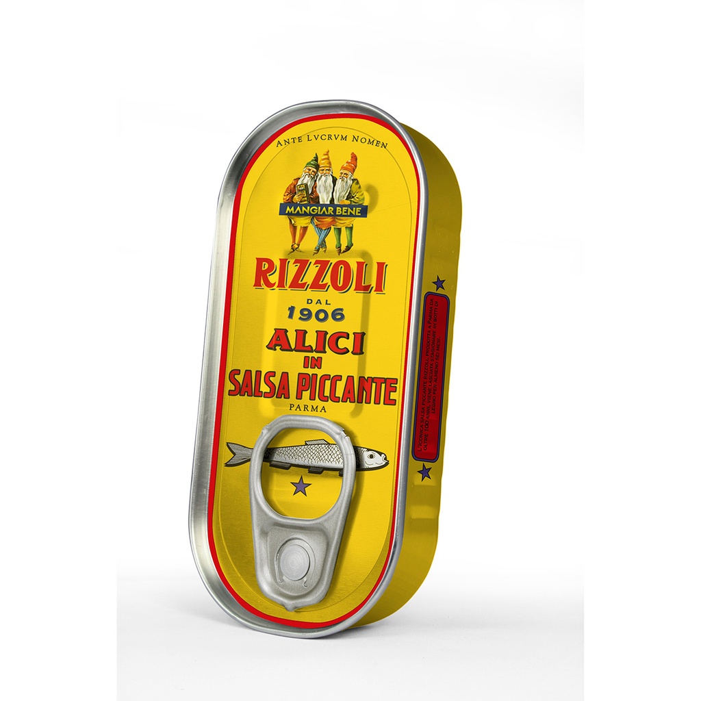 rizzoli 53 anchovy fillets in spicy sauce 18 x 50g B]