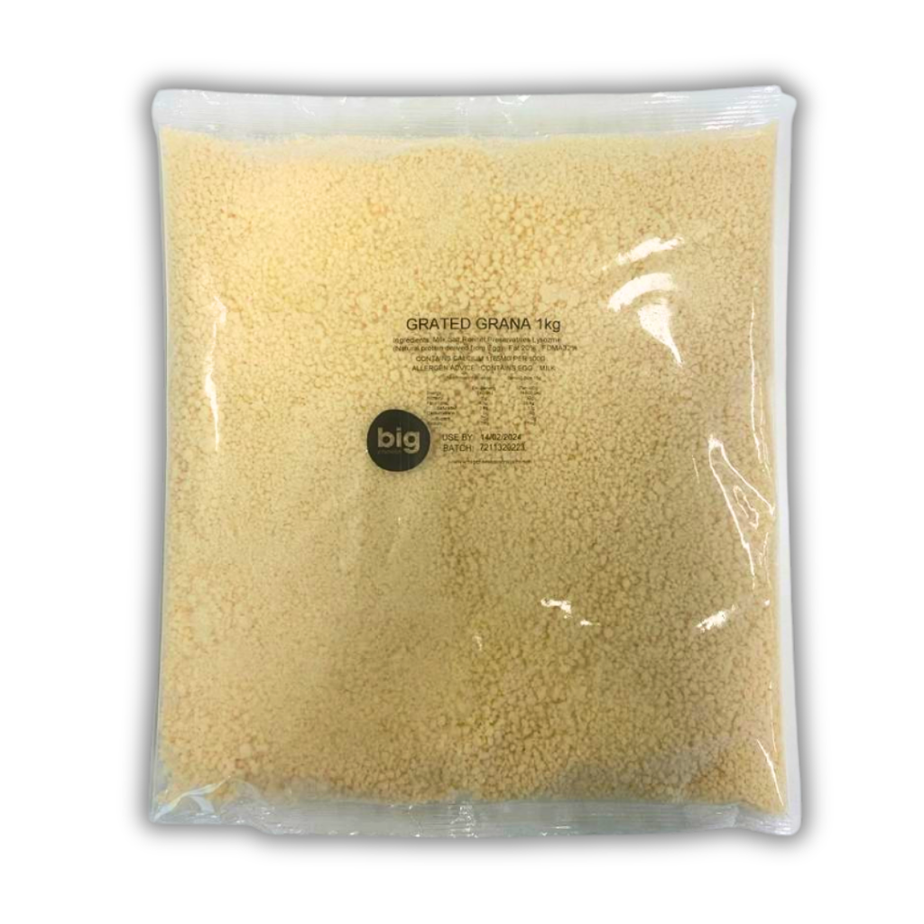 Big Cheese Premium Grated Parmesan 1kg