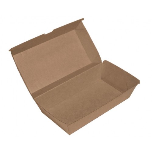 KRAFT BOARD LARGE SNACK BOX 205 X 107 X 77MM (200)