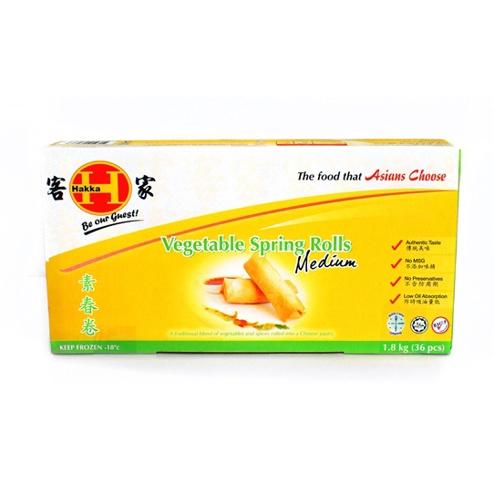 VEGETABLE SPRING ROLLS 50GM X 36