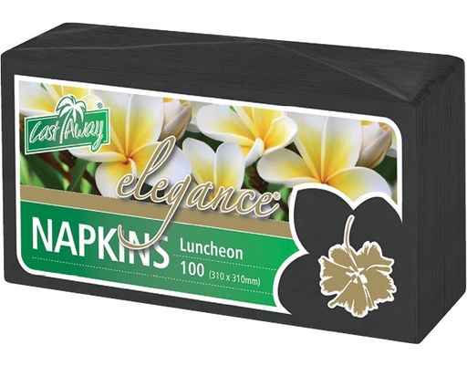 [NAPKINLUNCHBLACK] 2PLY BLACK LUNCH NAPKIN X 2000