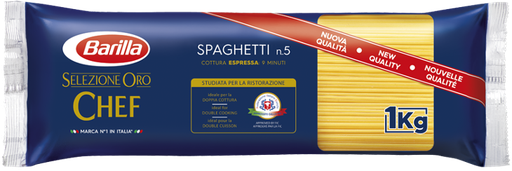 [BARSPA5] Barilla Selezione Oro Chef Spaghetti 1kg x 12