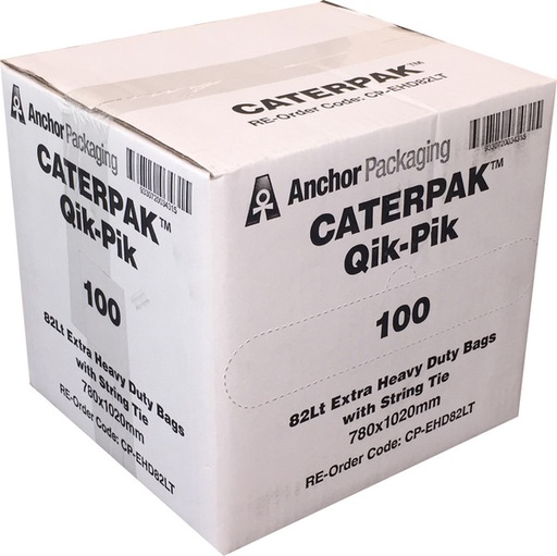 [GARBAGEHD82L] GARBAGE BAGS QIK PIK 82LT X 100