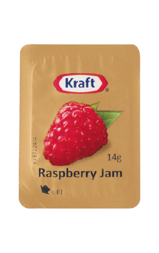 [KRAFT/RASP] KRAFT RASPBERRY JAM PORTIONS 75X14G