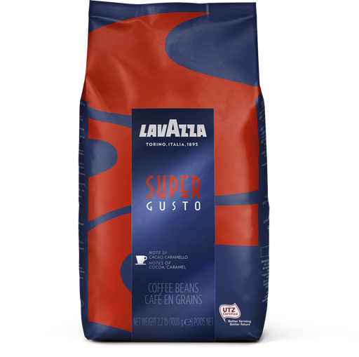 [LVZSGB] Lavazza Super Gusto UTZ 1KG Coffee Beans