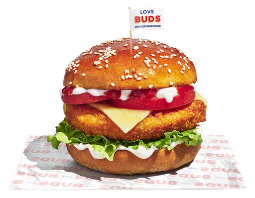 [VEGLB003] Love BUDS Plant-Based Chicken Schnitzel Burgers 113g x 30