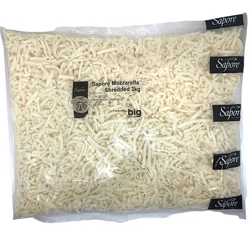 [SAPMOZFIN] Sapore Mozzarella Fine Shred 4 x 2kg